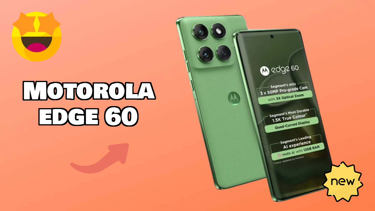 Motorola Edge 60 Display Technology: 6.67 Inches (16.94 Cm) Screen