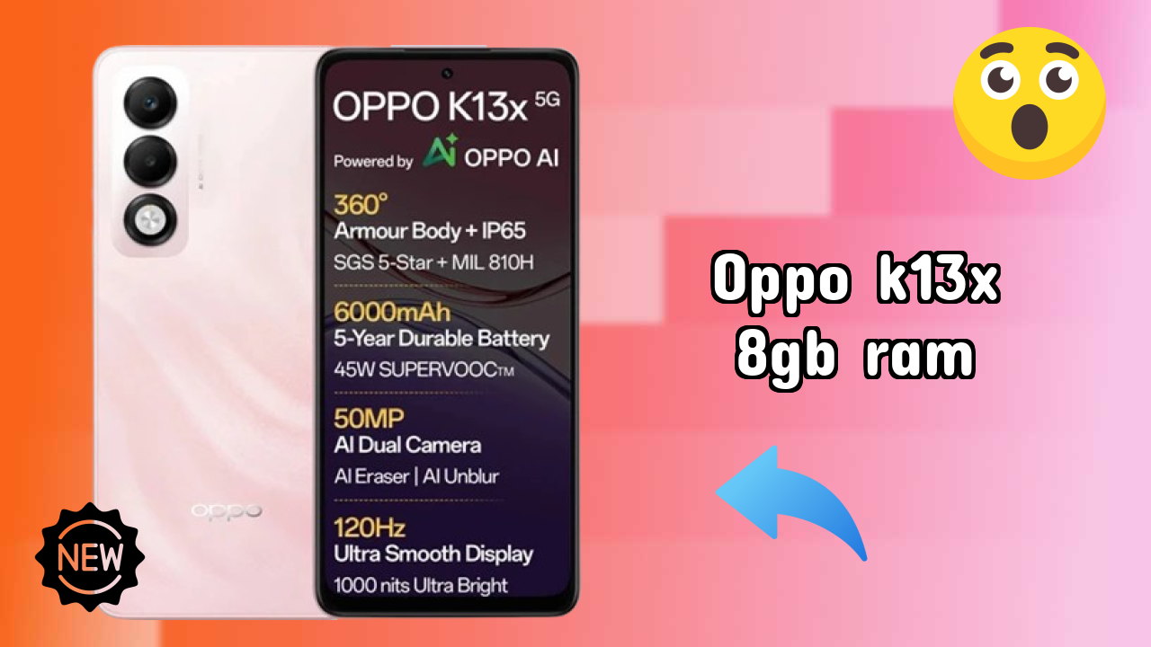 OPPO K13x 8GB RAM - Best Phone Under ₹13,489 in India Right Now