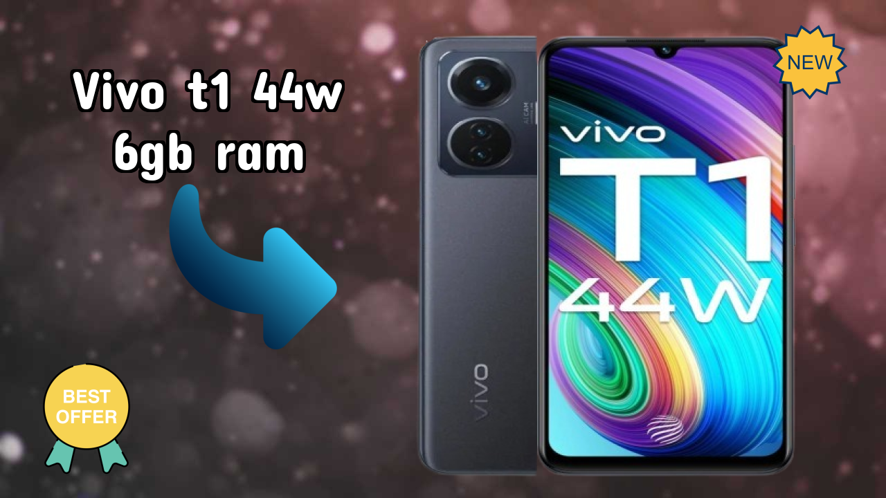 Vivo T1 44W 6GB RAM Display Technology: 6.44 Inches (16.36 Cm) Screen
